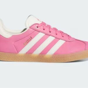 Adidas Gazelle Pink and White Sneakers